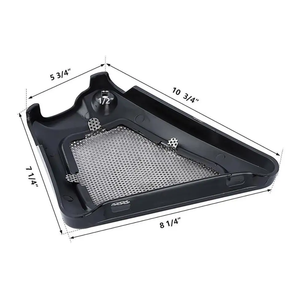 Мотоциклетная черная/хромированная рама Airbox боковые Чехлы для Harley V-Rod VRSCAW Screamin