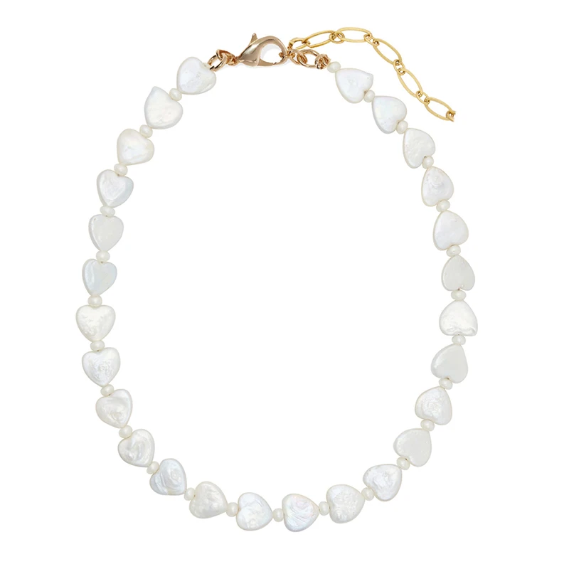 heart necklace 1 Богемные бусины в стиле бохо многослойное массивное ожерелье для женщин joyeria neckless стимпанк joias emo kolye erkek пентаграмма большое ожерелье - Окраска металла: heart necklace 1