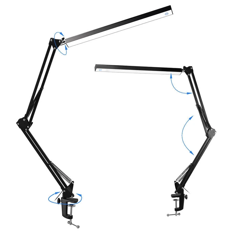 Светодиодный настольный светильник с регулируемой застёжкой USB и длинной ручкой