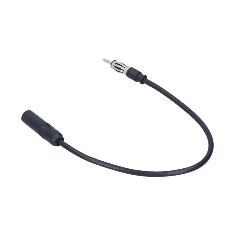 

FM Radio Antenna Extension Cable Cord Portable Universal Accessory for Car Black