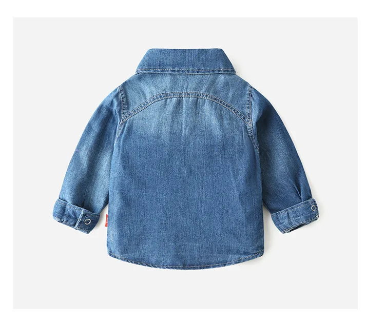 

Children's Denim Shirt Long-sleeved Spring and Autumn Baby Boys Shirt Fashion Kids Shirts Clothing