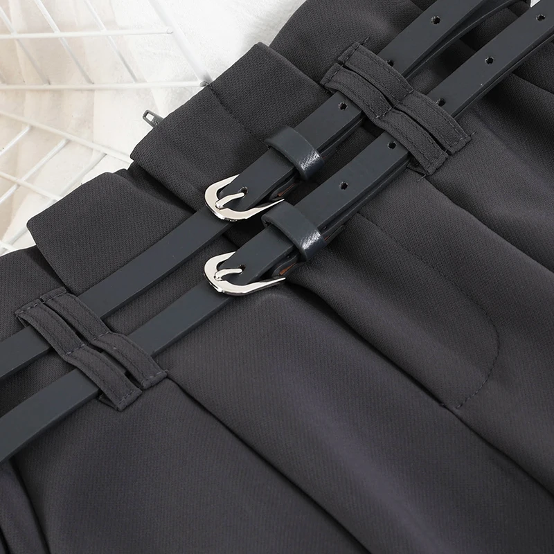 

High V587 haroun pants new female waist drape thin black slacks female money straight suit pants pants of radish