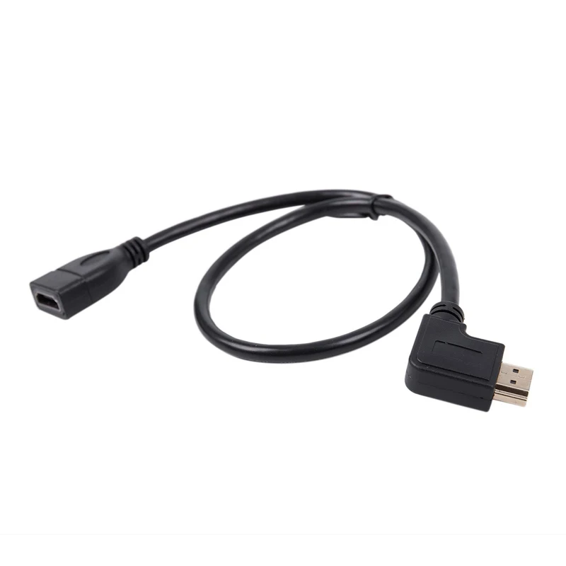 Топ Hdmi мама-папа левый угол Удлинительный кабель ТВ ведущий 2 0 высокоскоростной