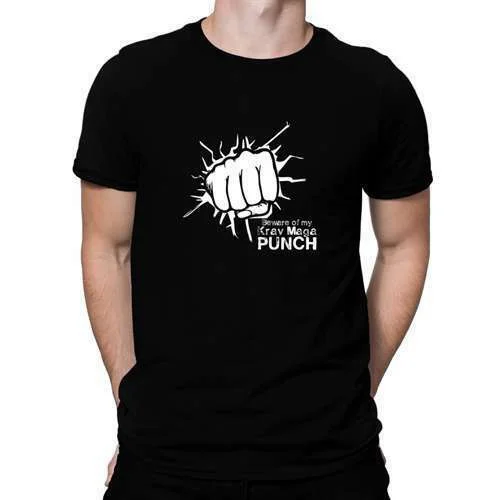 

Остерегайтесь моей футболки Krav maga punch