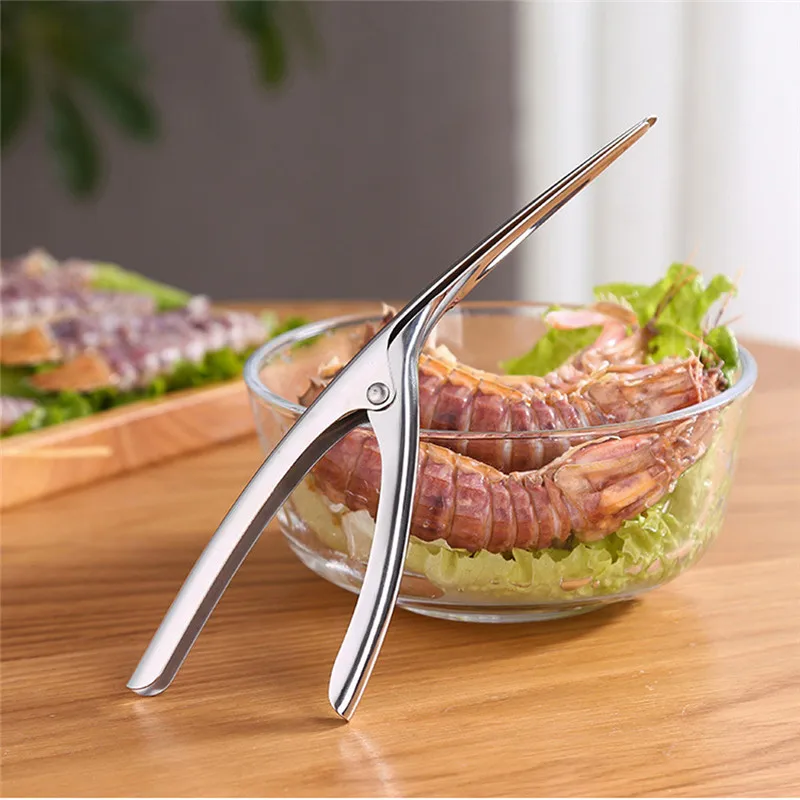 

Stainless Steel Shrimp Peeler Portable Kitchen Appliances Practical Supplies Seafood Tools Shrimp Deveiner Fishing Knife Lobster