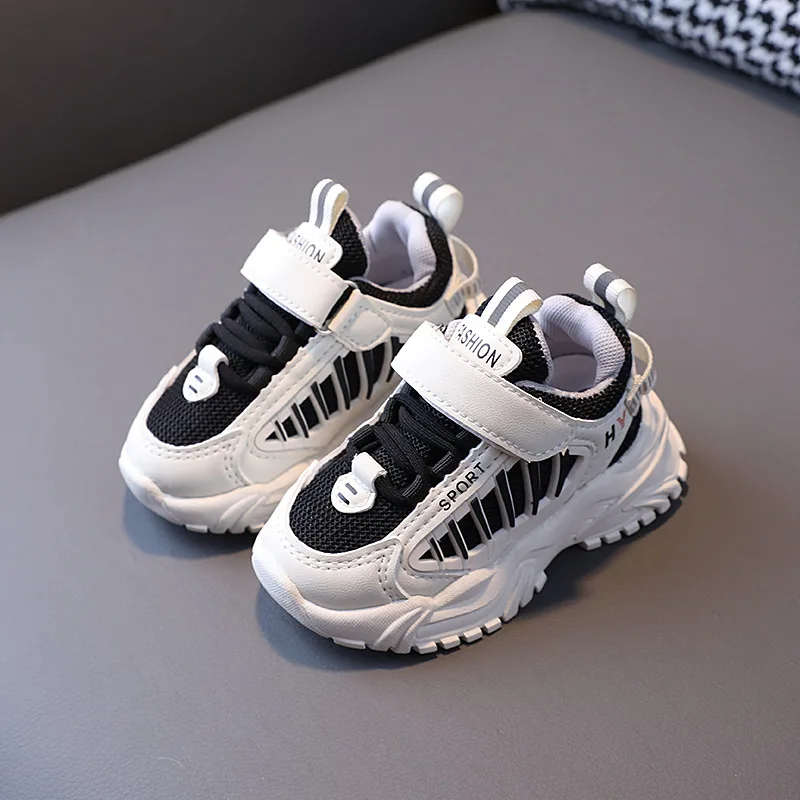 

Детская спортивная обувь для мальчиков, удобные кроссовки с резиновой подошвой для девочек и малышей, дышащие сетчатые детские кроссовки д...