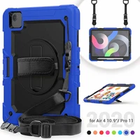 case for ipad air4 10 9 2020 heavy duty rugged shockproof cover rotate stand pencil holder case for ipad air4 10 9 2020pen
