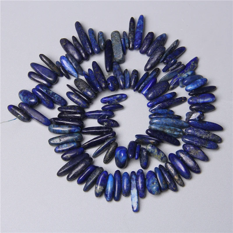 

10-24MM Irrgular Natural stone Chips Beads loose gem stone crystal Stick spacer beads charm Jewelry Making bracelet necklace 15"