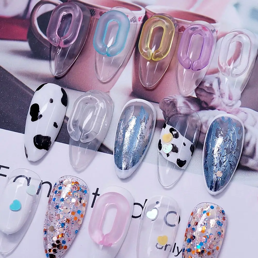 

20Pcs/set Nail Art Accessories Plastic Candy Ring Accessories Color Ring Nail Decoration