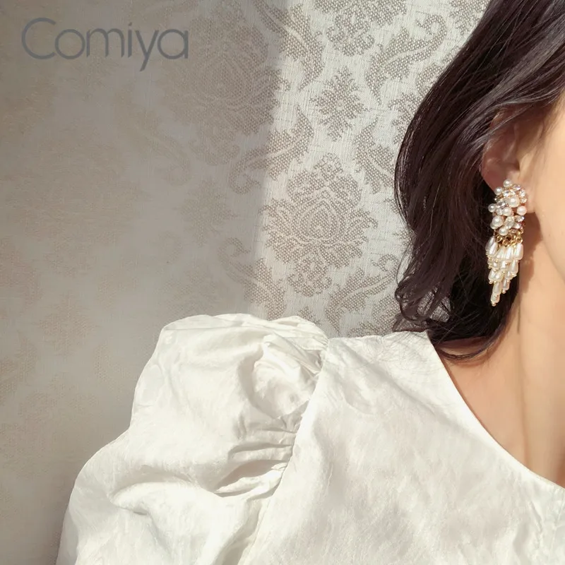 Женские Висячие серьги Comiya серьги-подвески из сплава цинка золотого цвета с