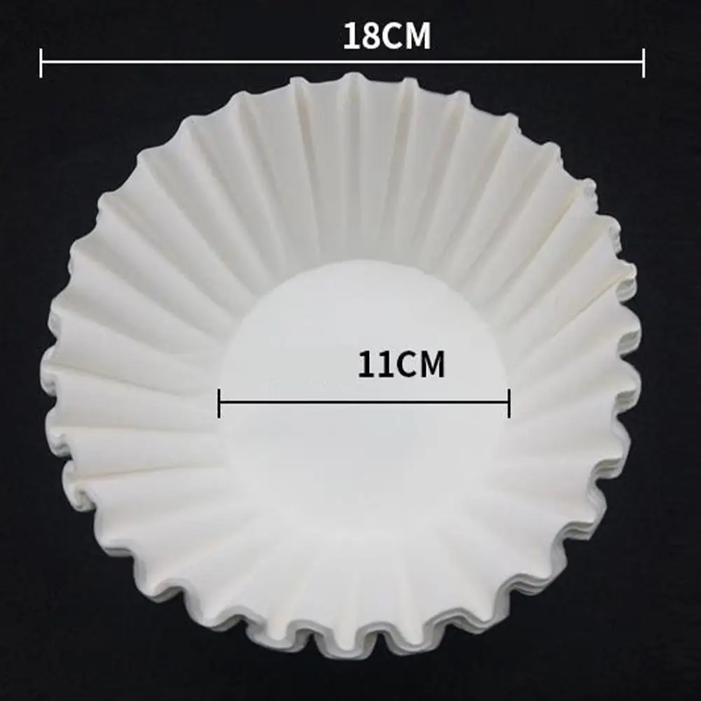 50 шт./компл. белый Кофе фильтр Бумага s натуральная древесная масса домашний торт