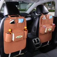 car seat back bag stowing tidying seat organizer hanging bag thick high quality car storage tissue box