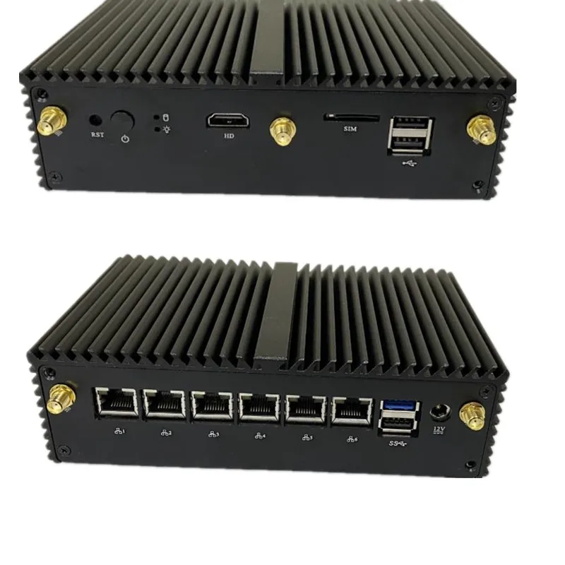 Мини-ПК Qotom 6 Ethernet LAN Celeron J1900 Micro PC Server Linux Ubuntu | Компьютеры и офис