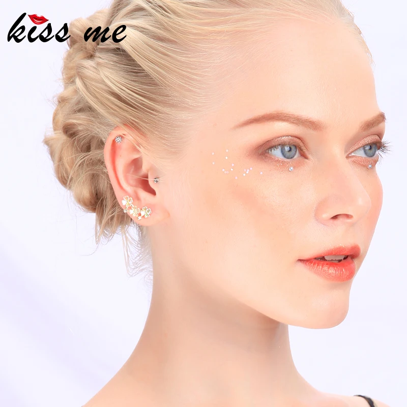 Kissme различные типы акриловых кристаллов цветок эмаль сердце ракушка кисточкой