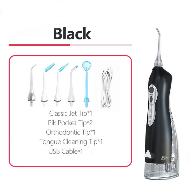 

Irrigator Electric Water Dental Flosser USB Rechargeable Portable Water Jet Floss Teeth Waterproof 3Modes