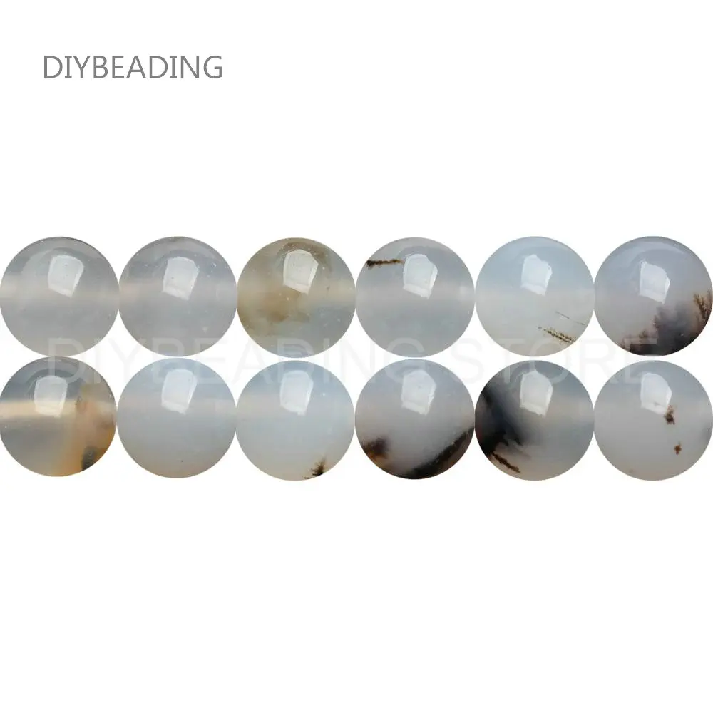 

Natural Landscape Semi Precious Stone Round 4/6/8/10/12mm Spacer Beads for Women Necklace Bracelet Earring Jewelry Making