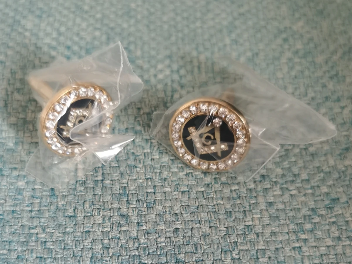 Стразы мужские запонки для масонской манжеты дизайнерские кирпичной стены|cuff