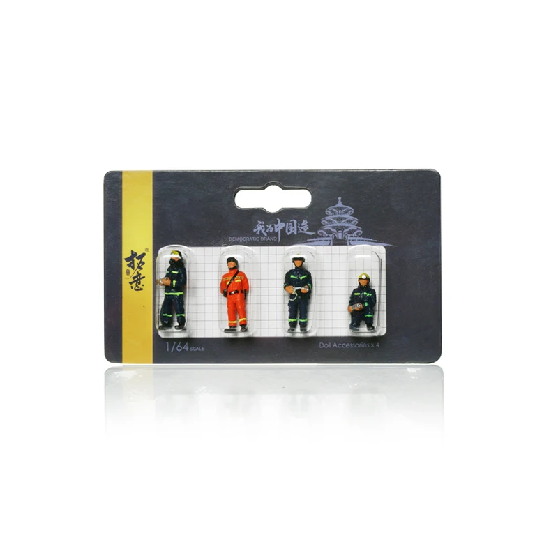 

XCARTOYS dolls 1:64 China Fireman Puppet Rescue Fire Brigade figures