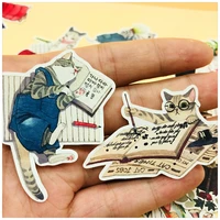 26pcsbag vintage cute cartoon cat dream sticker diy craft scrapbooking album junk journal happy planner decorative stickers