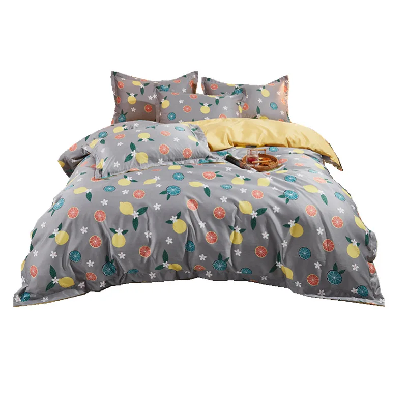

Tencel 4 piece bedding set, double bed sheet, bed cover, pillowcase