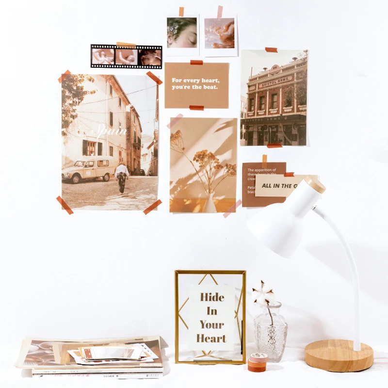 Literary Album Series Tape Sticker Material Paper Set Simple Basics Writable Journal Diary Memo Pads Decoration Stationery | Канцтовары