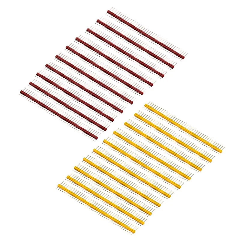 20 шт. 2 54 мм 40Pin Мужской Однорядный контактный разъем полосы для Arduino DIY 10 полосок