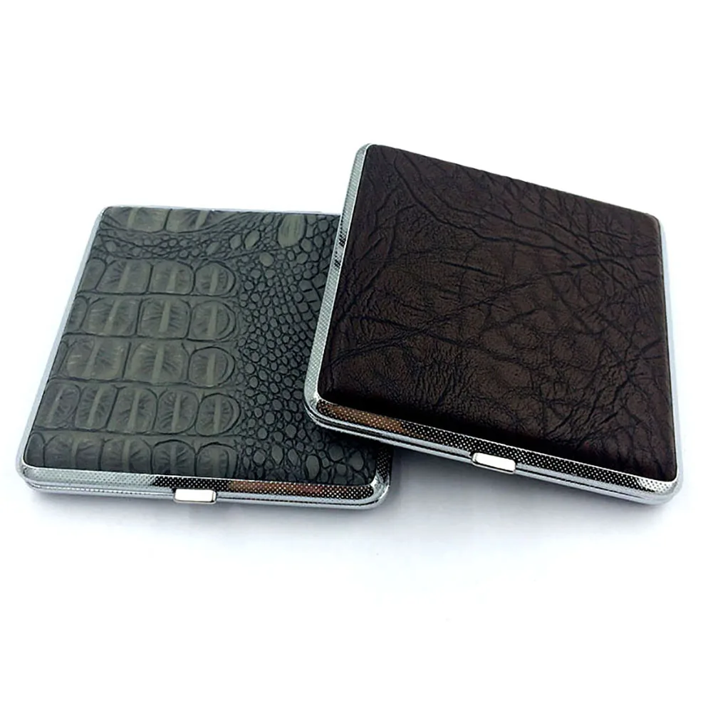 Чехол для сигарет из искусственной кожи 20 палочек с резиновой лентой Подарочная