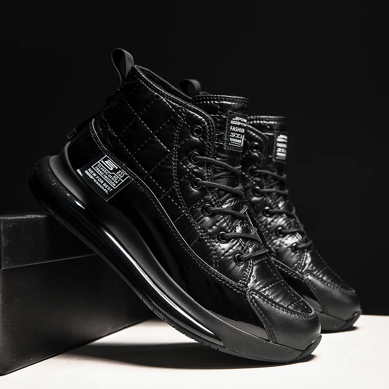 Светильник кожаная спортивная обувь для мужчин осень зима мужские кроссовки на