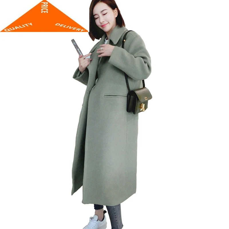 Лидер продаж 2020 длинная свободная очень теплая Женская куртка серое черное