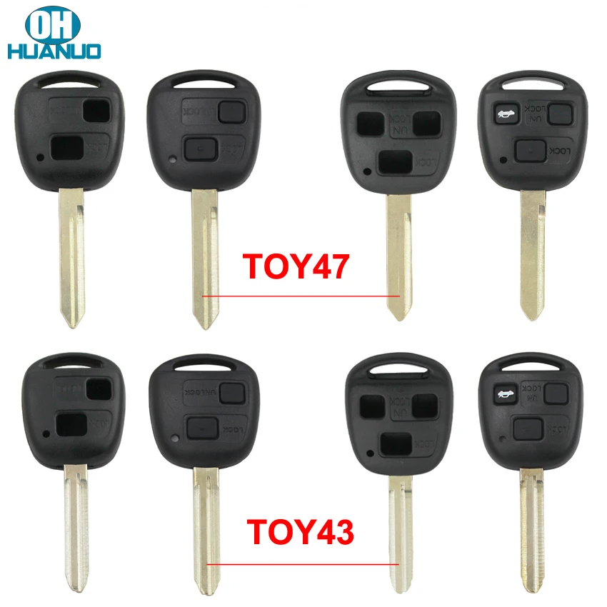 Распродажа! 2/3 кнопочный чехол для ключа дистанционного управления брелок Toyota Prado