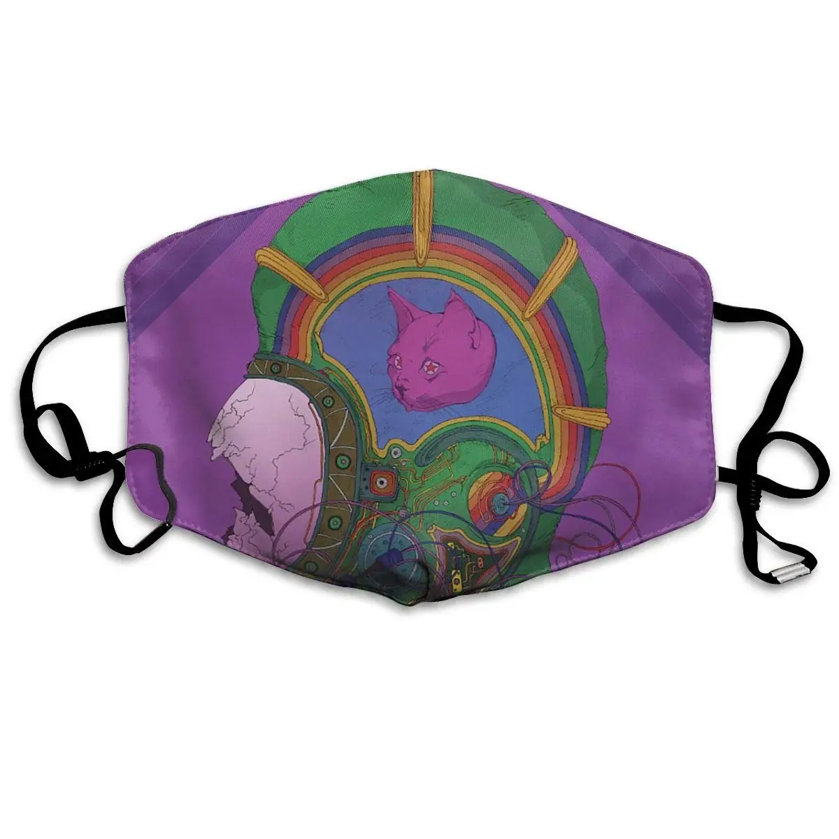 

Astronaut Painting Anti Dust Mask, Party Outdoor Cool Cotton Mouth Mask for Kids Teens Men Women with Adjustable Ear Loops