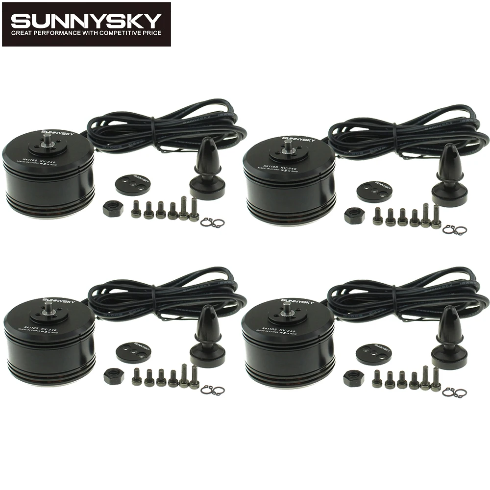 4 шт./лот Sunnysky X4110S 340KV/400KV 6S Lipo бесщеточный двигатель для радиоуправляемого