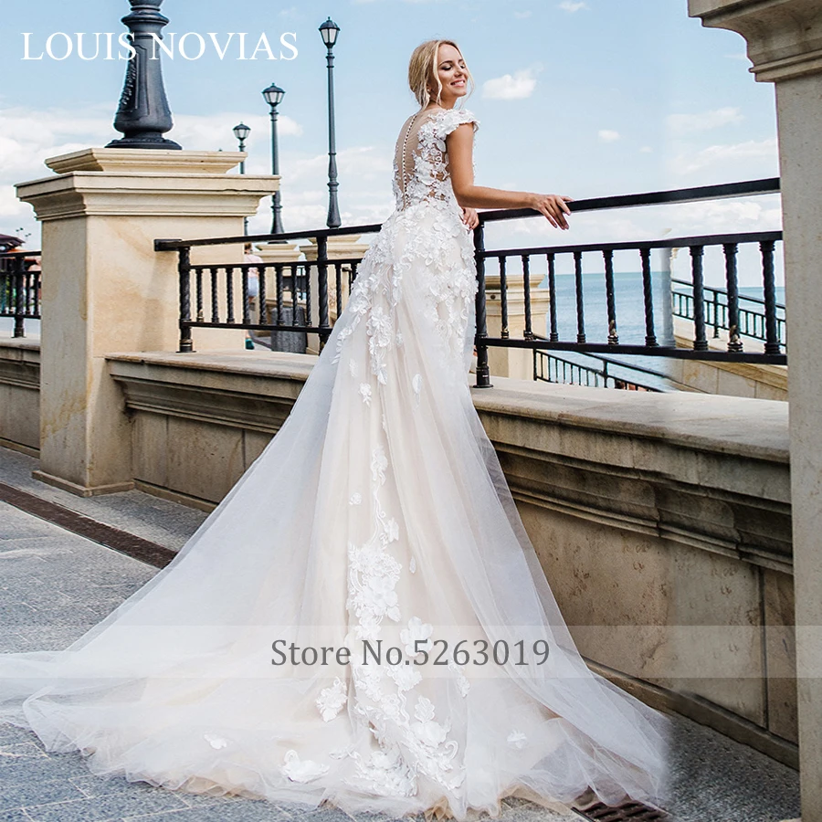 Бальное платье Louis Novias свадебное до пола свадебные платья легкое Аппликации