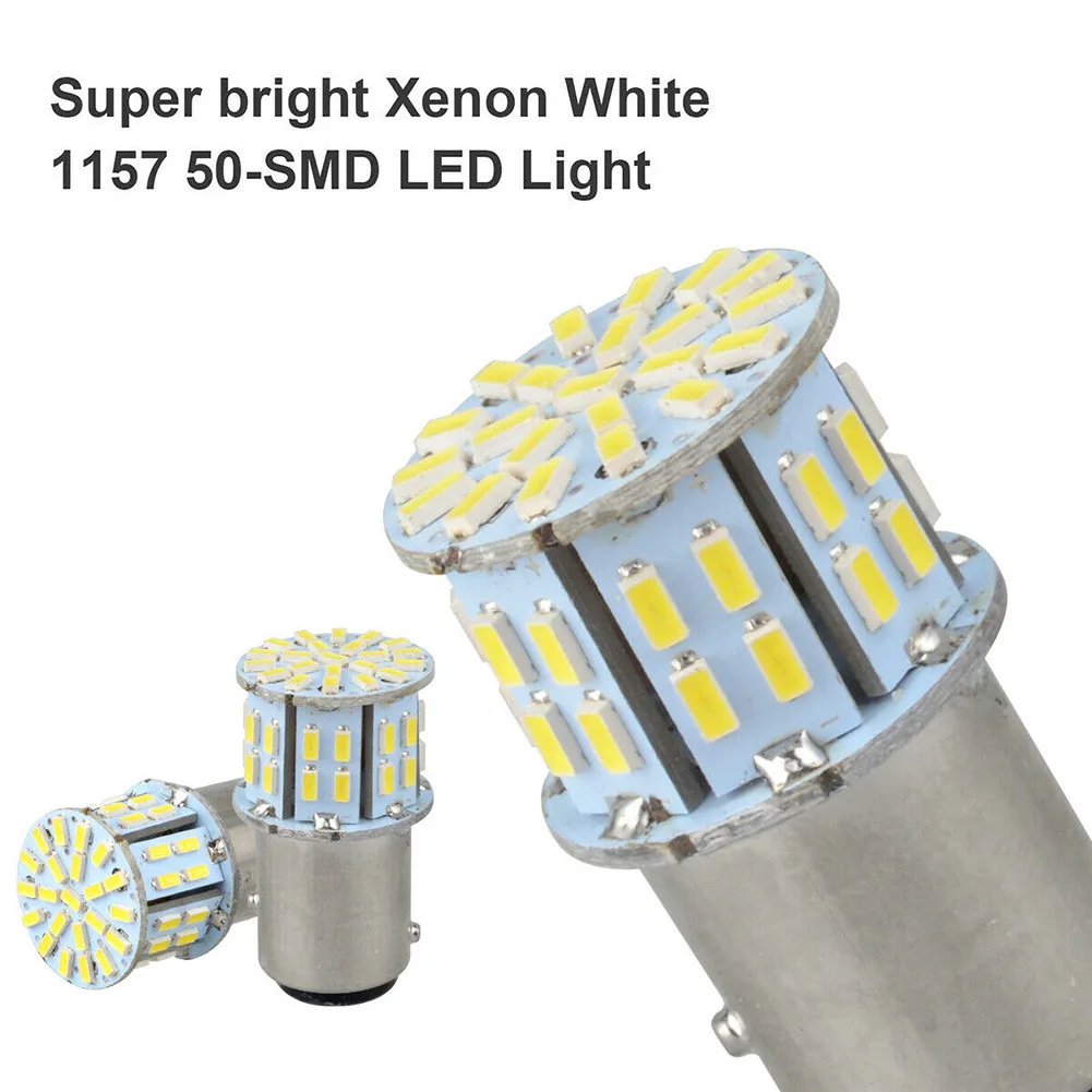

1157 BAY15D Bulbs 4pcs LED Light 50SMD Accessory Parts Replacement Stop