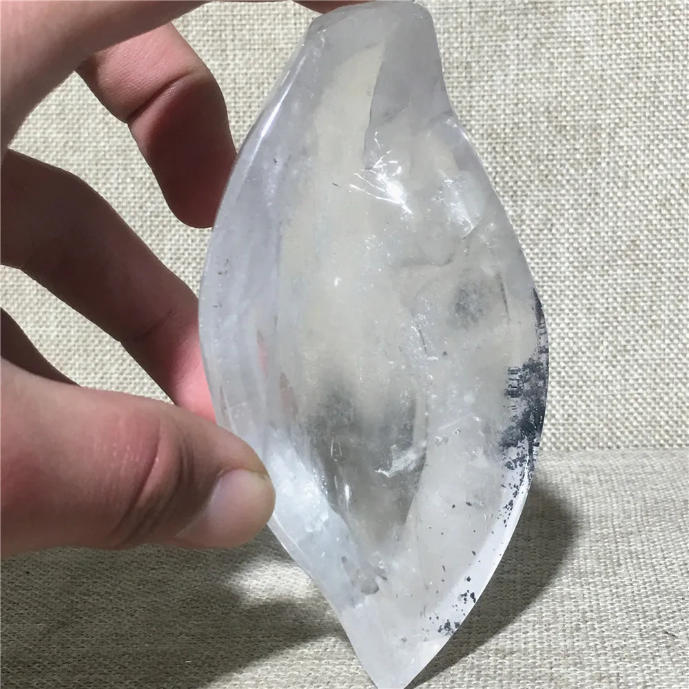 

Natural Clear Quartz Tourmaline Crystal Home Furnishing Wedding Decoration Stone Globe Reiki Masters Bowl