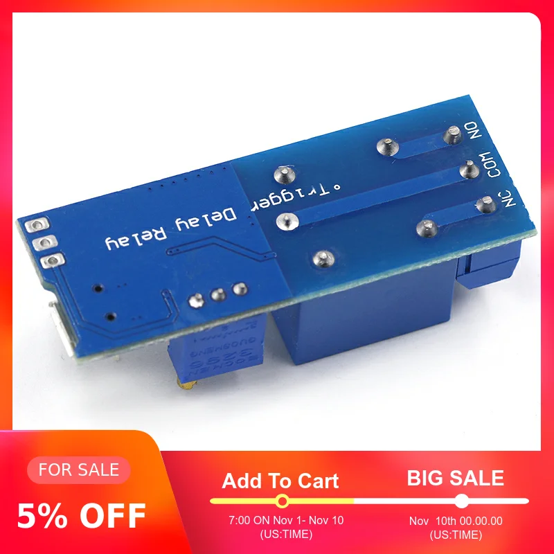 Умная электроника 5 V 30 микро USB Мощность регулируемое реле задержки времени