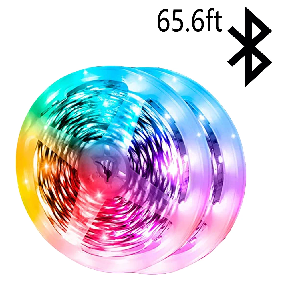 

Bluetooth 24-key Control 65.6 ft ahout 20M Waterproof IP65 , Suitable For Holiday party Decoration LED 2835 RGB