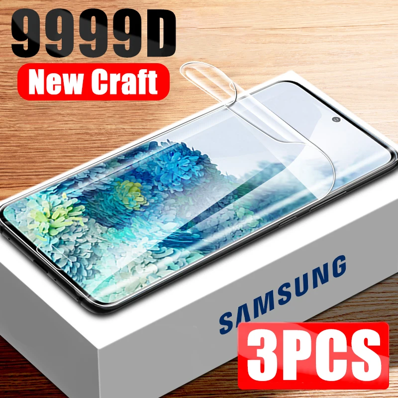 Мягкая пленка для защиты экрана Samsung Galaxy Note20 S20 Ultra S10 Plus S9 S8 Note10 Note 9 Защитная