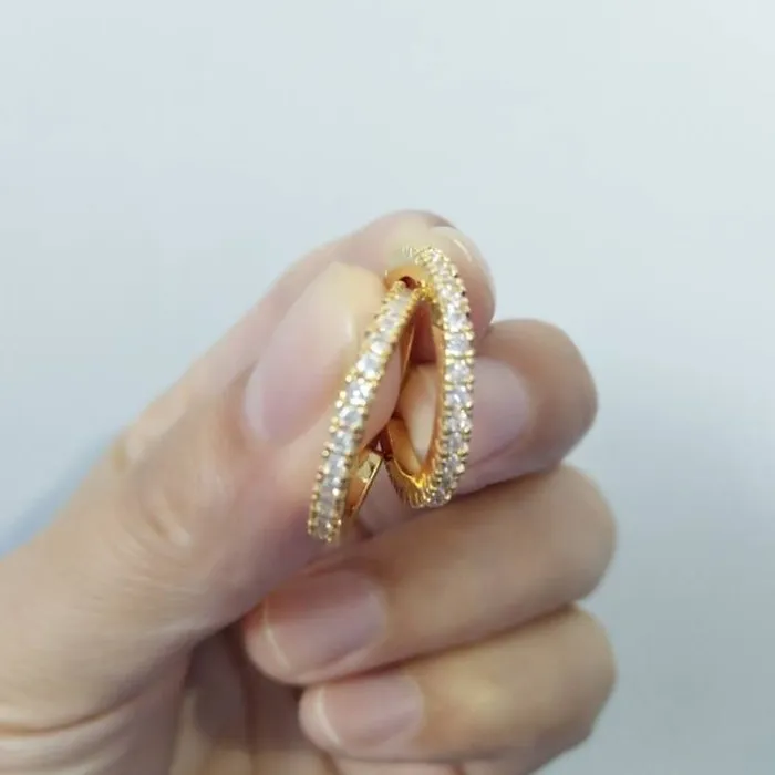 Gold Color Красивые серьги-Клипсы из кубического циркония AAA ZAKOL, хрящи, модные серьги-манжеты в виде листьев, Женские Ювелирные аксессуары FSSP3017 - Окраска металла: Gold Color