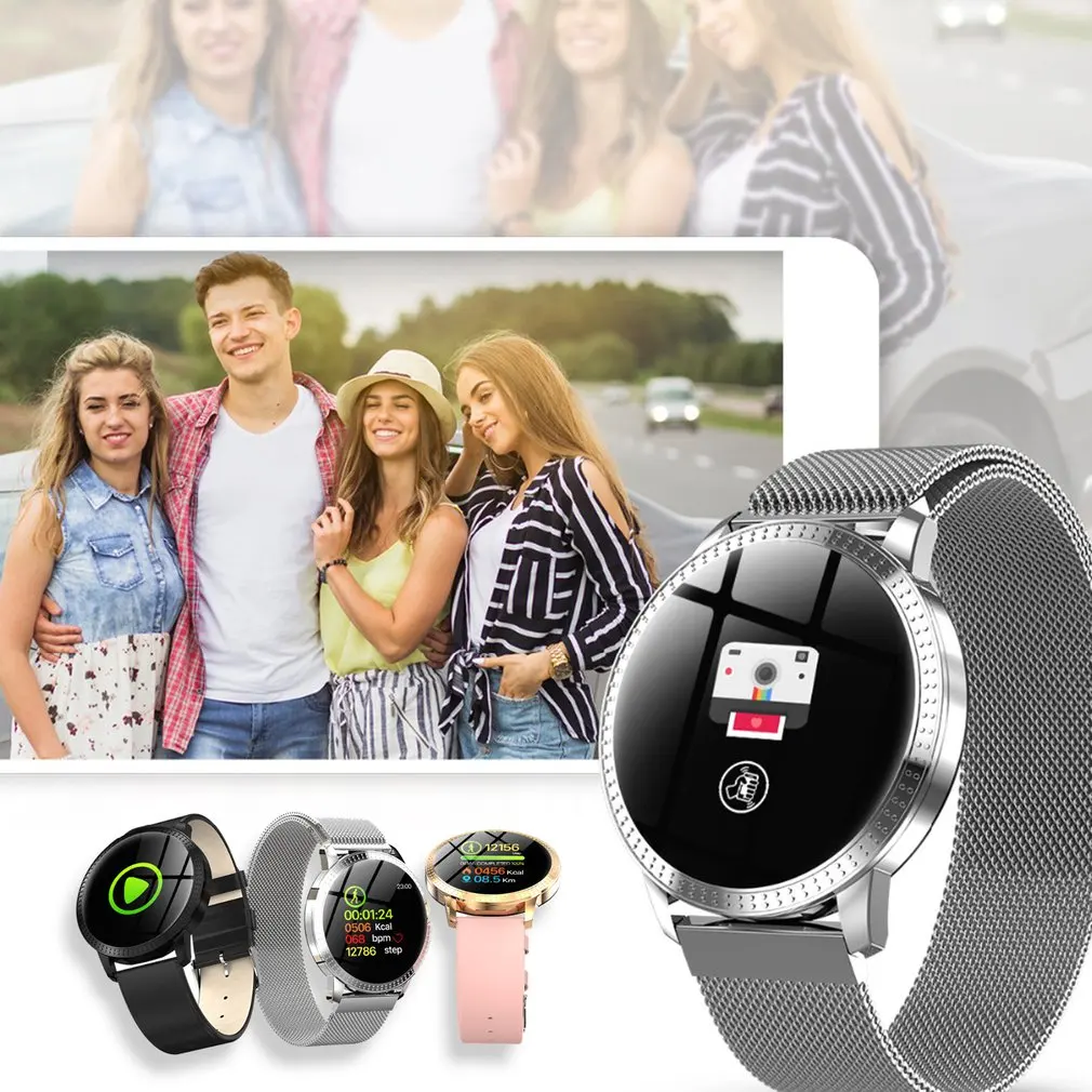 Смарт браслет CF18 водонепроницаемый с цветным экраном пульсометром и