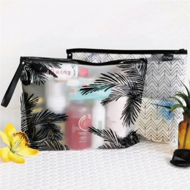 

1Pcs 3Sizes Women Makeup Bag Portable PVC Makeup Zipper Pouch Case Cosmetic Bag