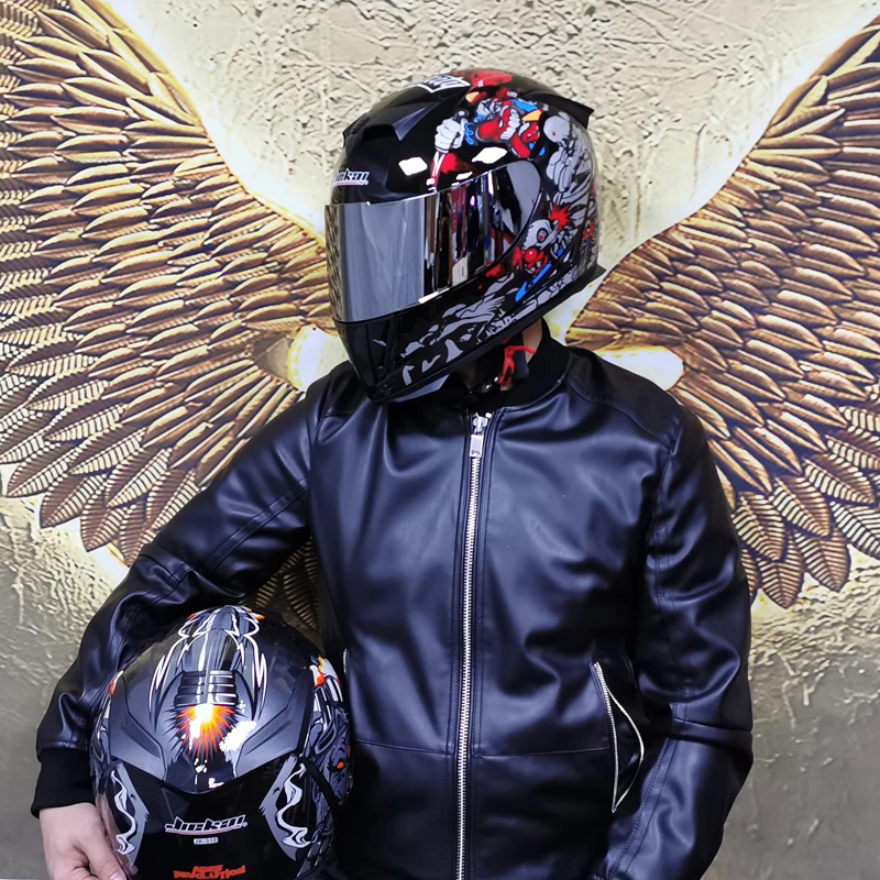 Полнолицевой мотоциклетный шлем capacete Профессиональный гоночный шлем каска точка Радужный оттенок мотоциклетный кросс-кантри тур
