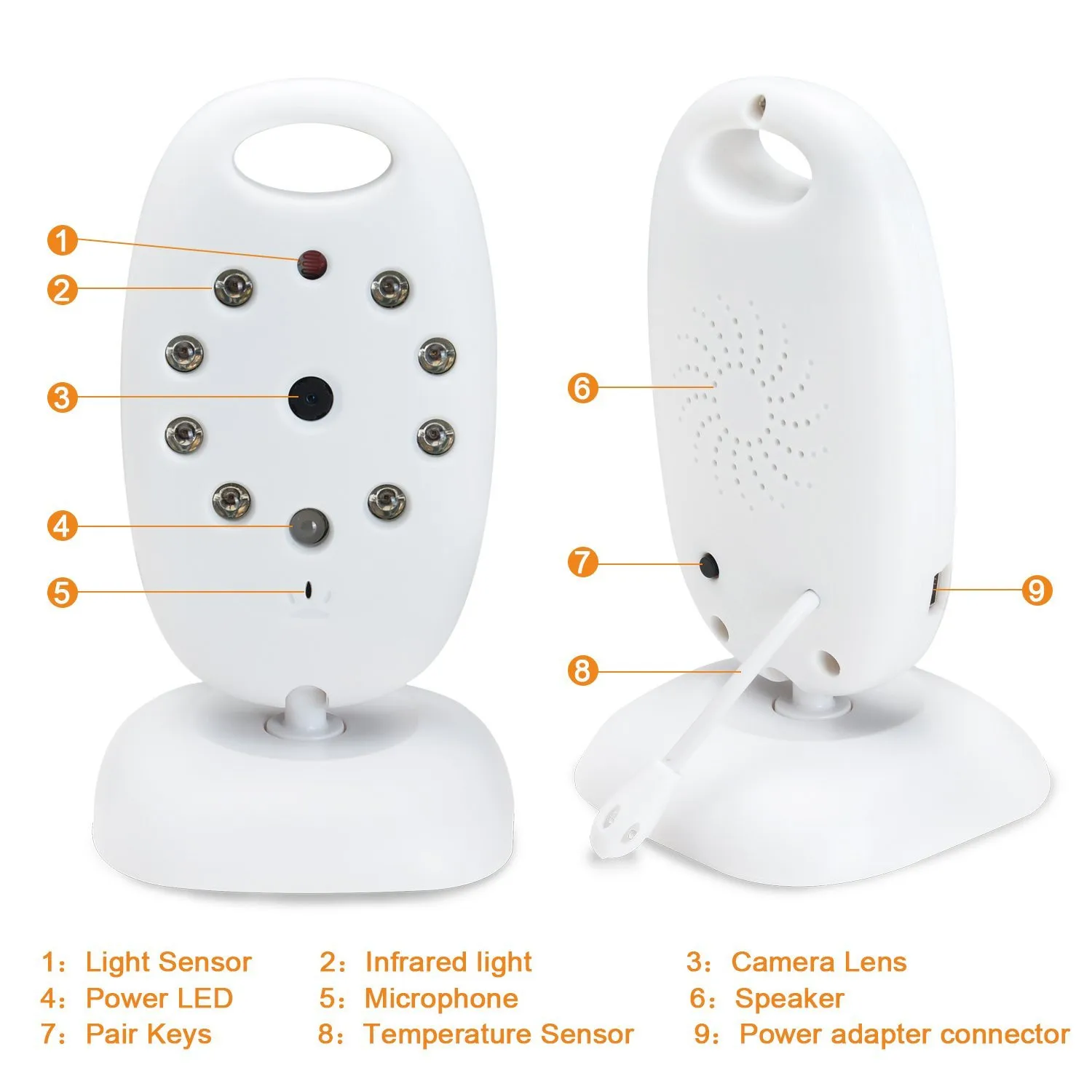 Беспроводной 2,4 ГГц цифровой цветной ЖК-монитор для младенца камера ночного видения аудио видео горячая распродажа