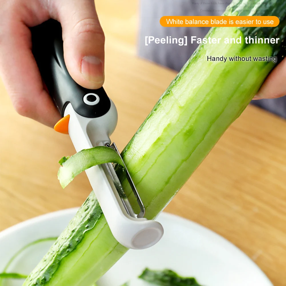 

Penguin Folding Peeler Can be Vertical Multifunctional Stainless Steel Portable Folding Fruit Peeling Knife