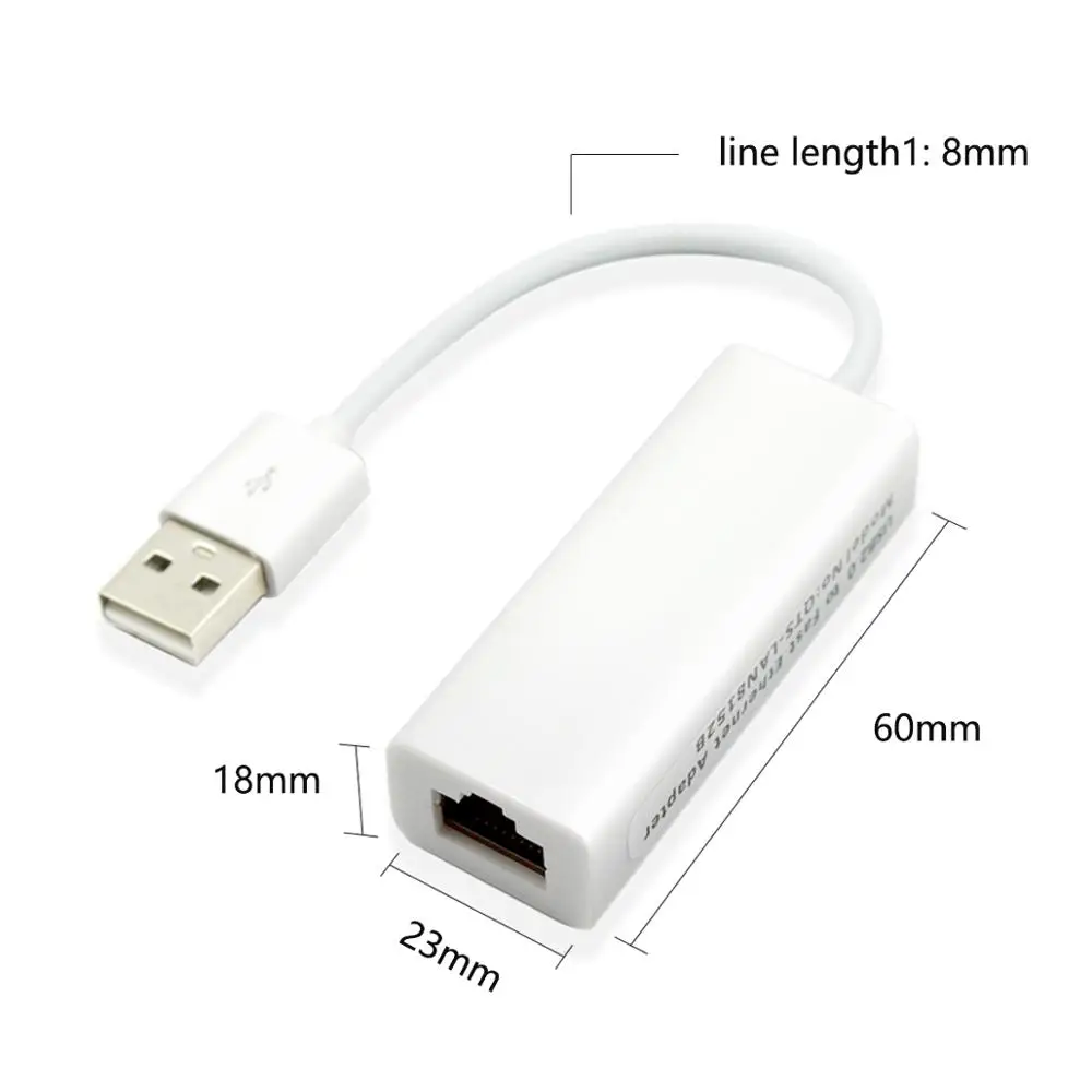 Ethernet-адаптер USB 2 0 на RJ45 сетевая карта для XiaoMi Box Mac OS планшетов LapPC коммутатор Ethernet