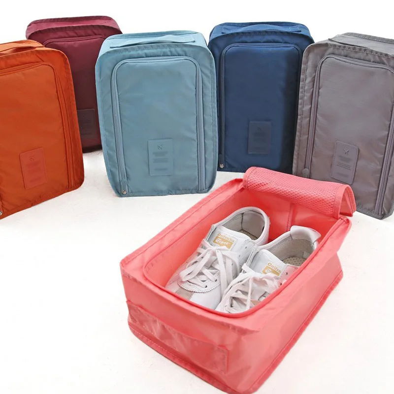 

Waterproof Shoes Storage Bag Travel Clothing Organizer Convenient Zip Lock Sorting Pouch Foldable Underwear Socks Packing Item