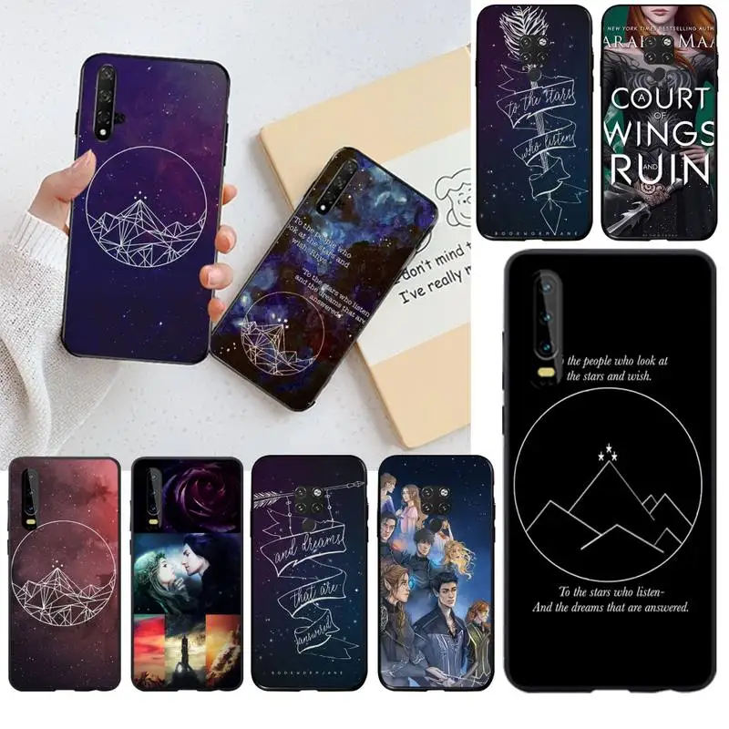 

HUAGETOP A Court of Mist and Fury Sarah J Maas Soft Phone Case for Huawei P40 P30 P20 lite Pro Mate 30 20 Pro P Smart 2019 prime