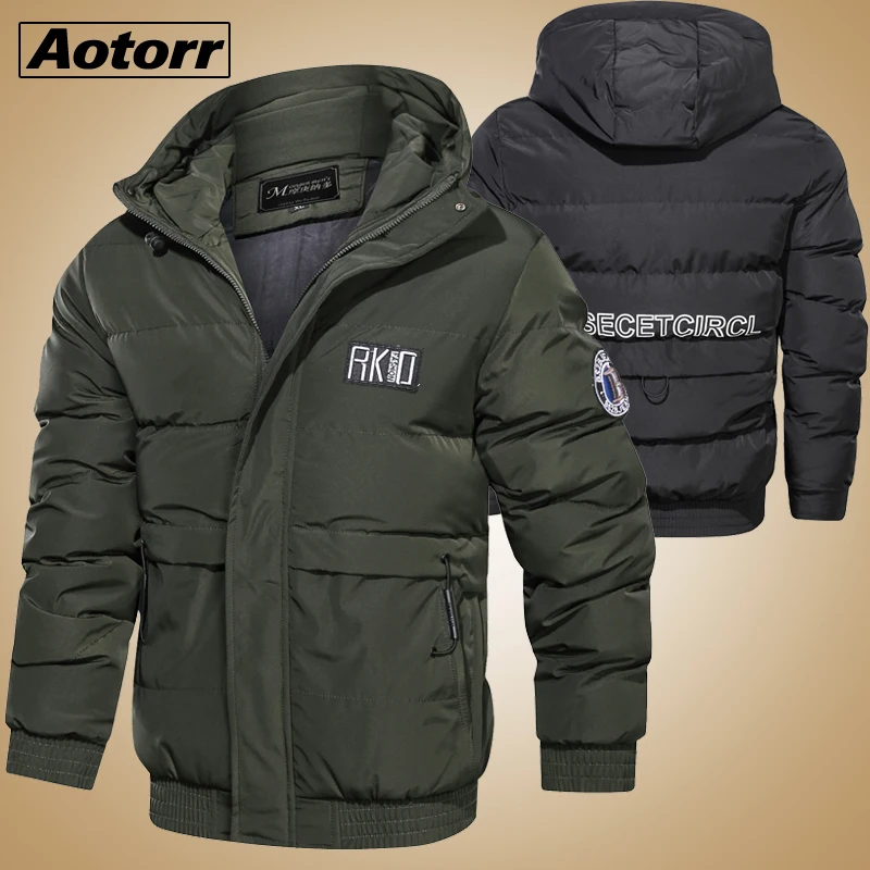 Winter parkas Men -20 Degree Thick Warm jacket Hooded Coat windproof Male Jackets Outwear Jaqueta Masculina Father's Gift Parka | Мужская