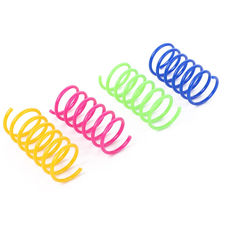

New pet cat toy plastic spring beating cat toy cat supplies