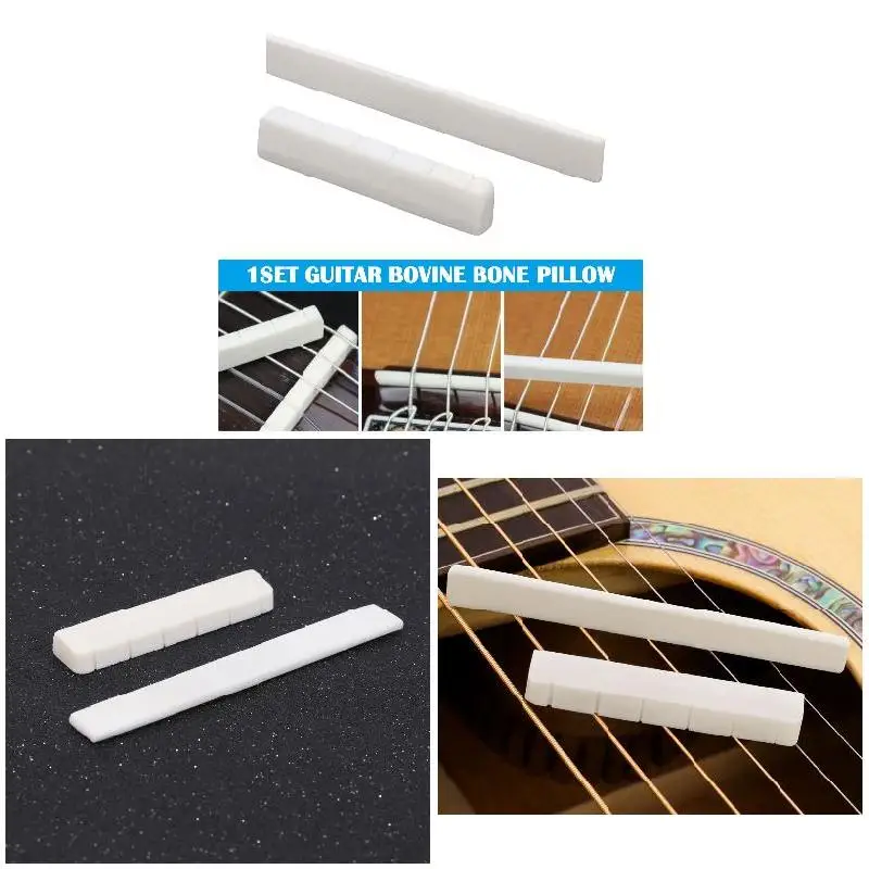 Горячая 2 шт. Классическая гитара мост шпильки кость буйвола седло гайка с